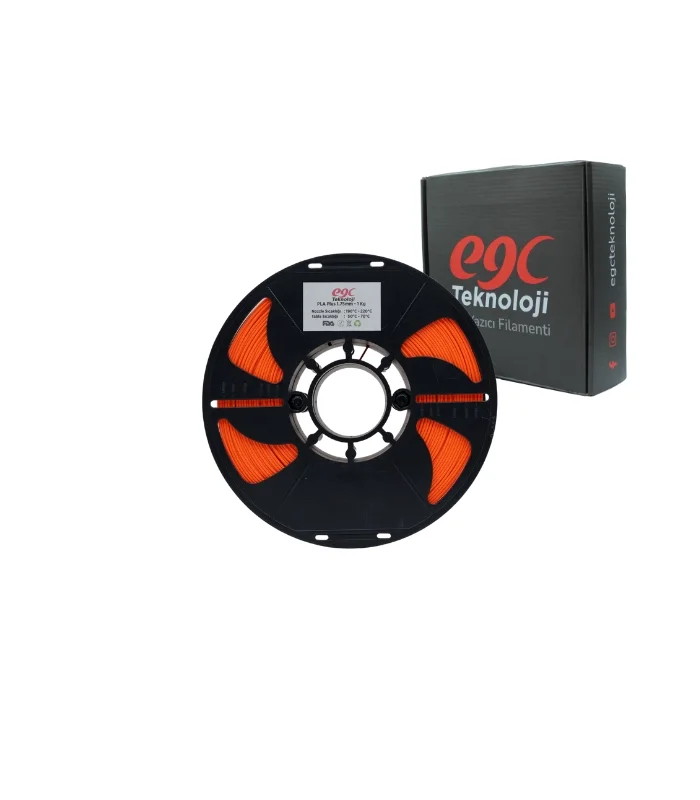 EGC Turuncu Pla Plus Filament - 1 Kg - 1.75mm