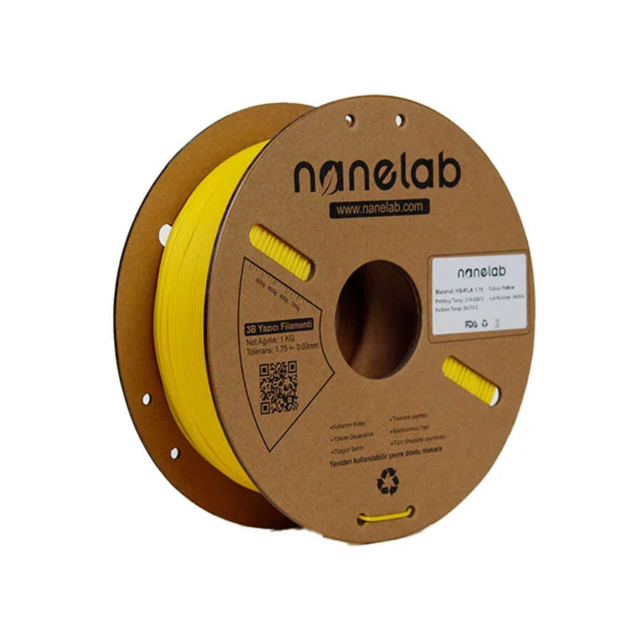 Nanelab Hyper PLA Sarı Filament - 1.75mm 1Kg