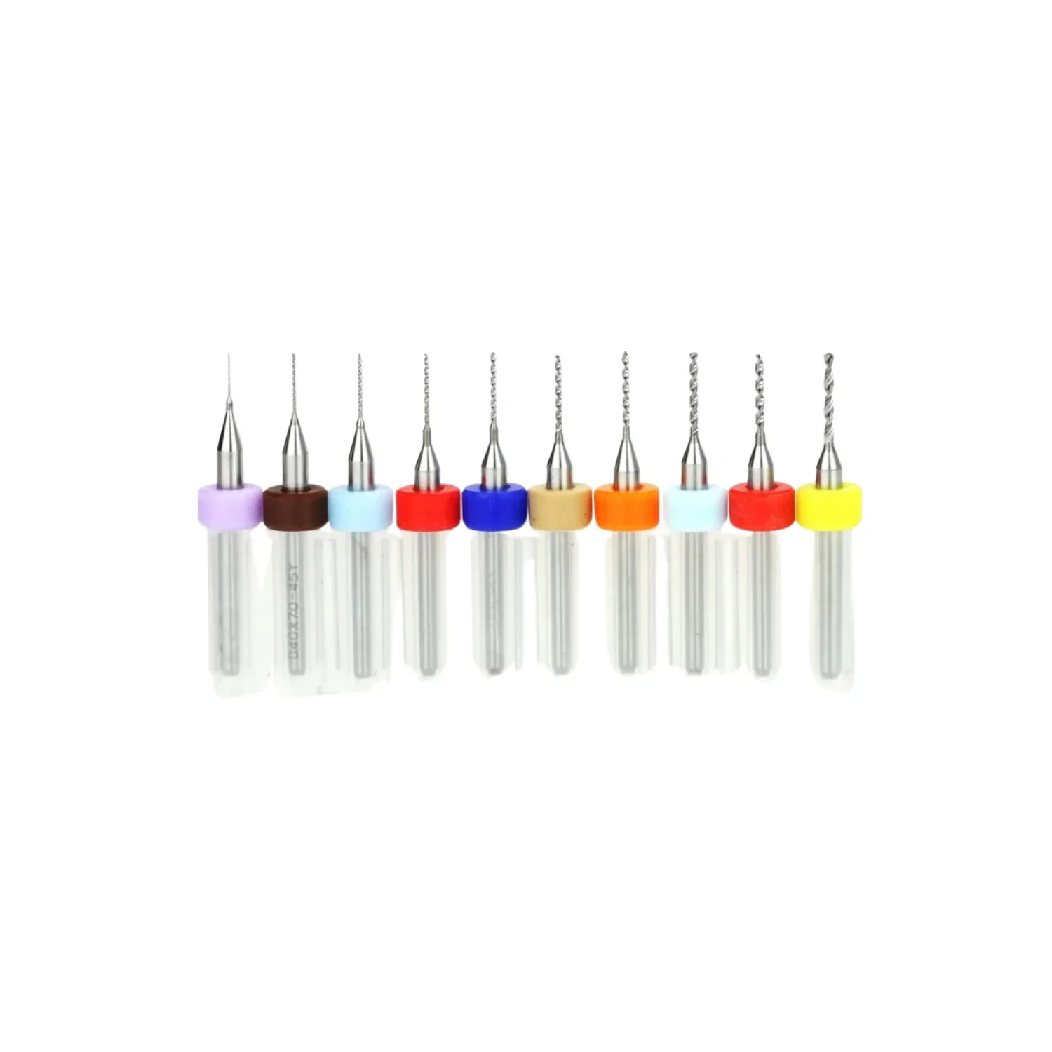 PCB Mini CNC Mikro Karbür Matkap Ucu Seti - 10 Adet 0.3mm-1.2mm Drill Bits