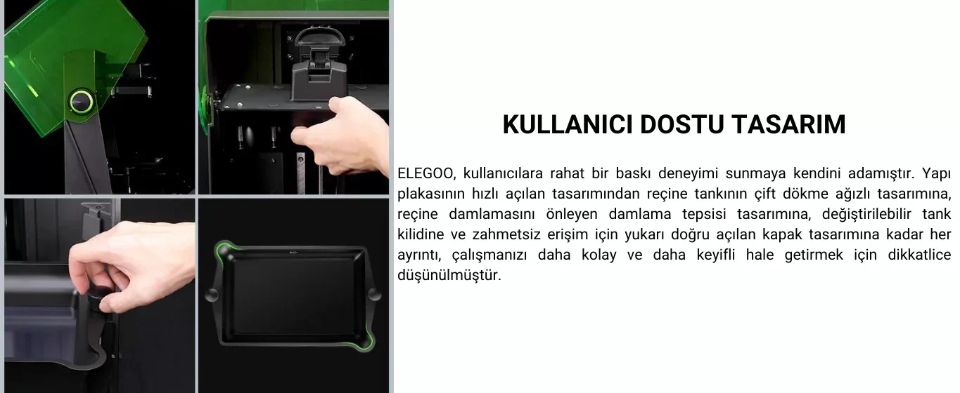 ELEGOO Saturn 4 2K Kullanıcı Dostu Tasarım