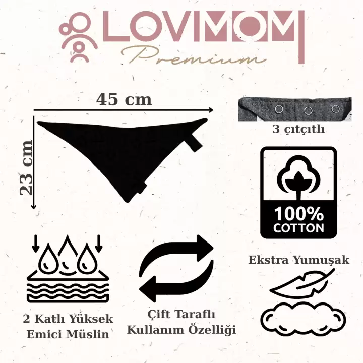 2li Paket Premium %100 Pamuk Ekstra Soft 2 Kat Müslin Bebek Fuları Salya & Mama Önlüğü 3 Çıtçıtlı - Sunshine + Sailor