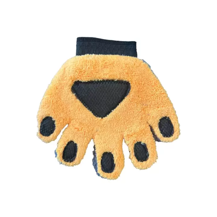 Çift Taraflı Mikrofiber Polar Araba Yıkama Eldiveni – Yumuşak Mercan Polar, Çizik Önleyici 1 Adet