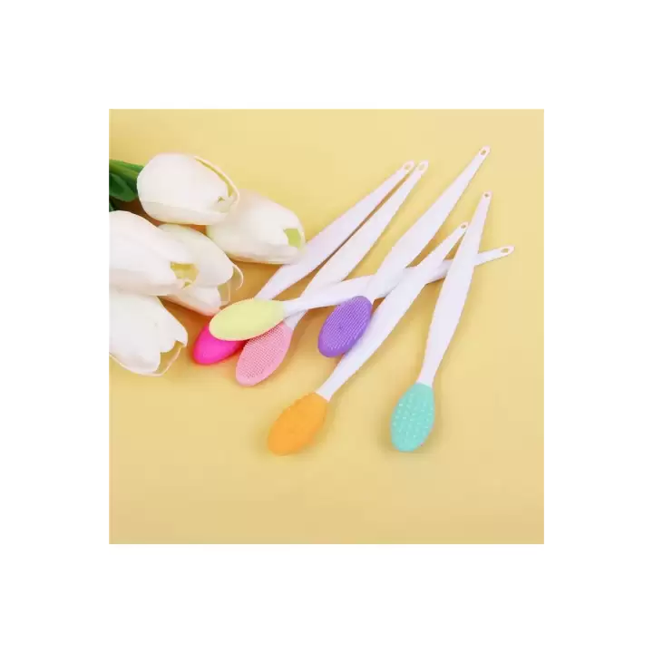 Dudak Burun Yüz Temizleme Peeling Fırçası Gözenek Siyah Nokta Temizleyici Çift Yönlü 2li Asorti