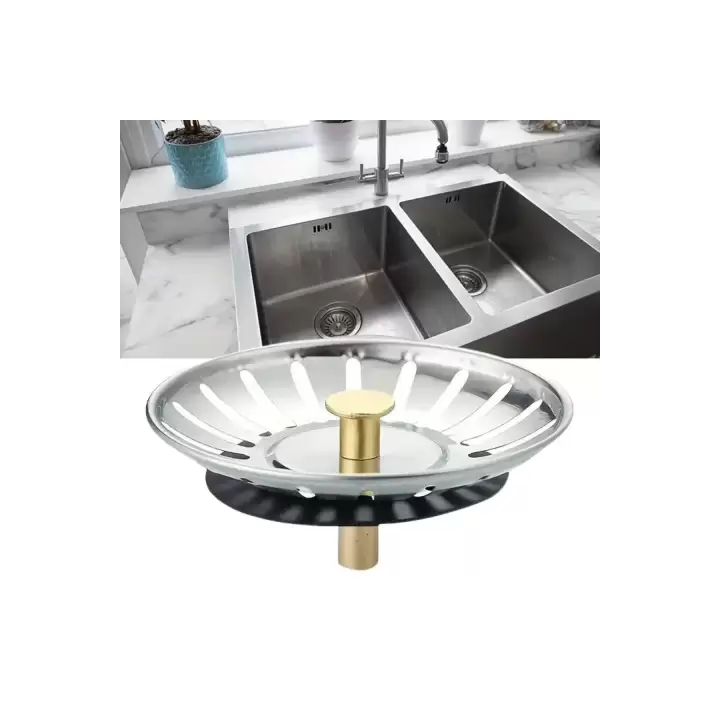 Yeni Paslanmaz Çelik Lavabo Gider Süzgeci Mutfak Lavabo Evye Süzgeci 1 Adet