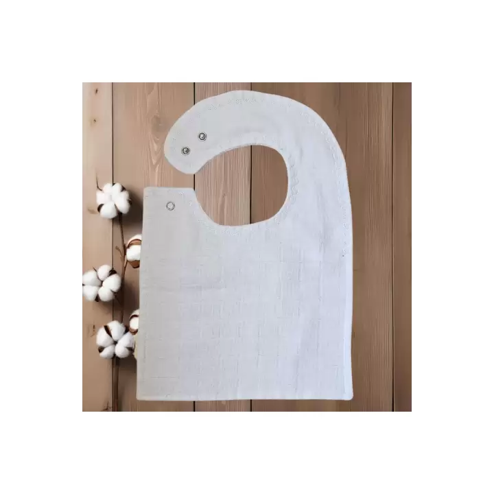 Premium %100 Pamuk Ekstra Soft 2 Katlı Su Geçirmez Müslin Bebek Mama Önlüğü Çıtçıtlı Sailor 0-2 Yaş
