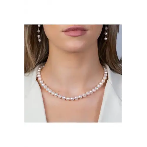 Fashion Bijuteri Inci Kolye 10mm 41 Cm Yeni Sezon Kadın Kolye