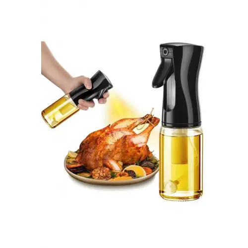 Cam Sprey Airfryer Yağdanlık | Zeytinyağı Sirke Yağ Püskürtücü | Fritöz Yağ Püskürtücü