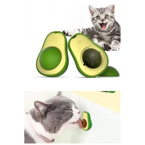 Avokado Catnip Avokado Kedi Çimi Topu Avokado Kedi Nanesi Oyuncağı