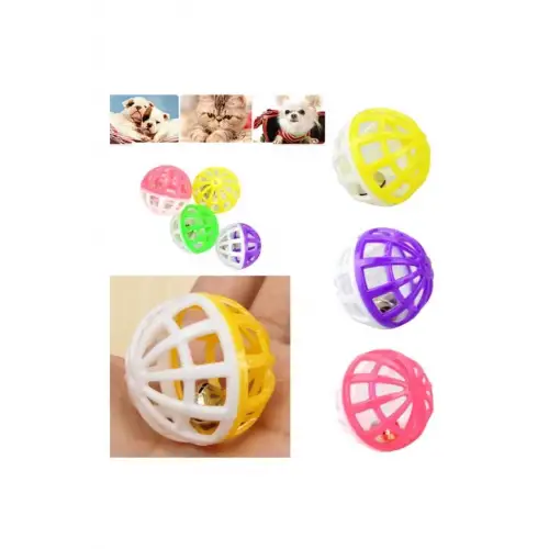Evcil Hayvanlar İçin Eğlenceli Çıngıraklı Oyun Topu: Kedi ve Köpekler İçin Sesli Oyuncak