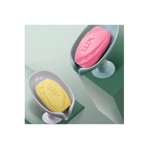 2 Adet Vantuzlu Su Giderli Plastik Lüks Sabunluk Asorti Karışık Renk Banyo Sabunluk