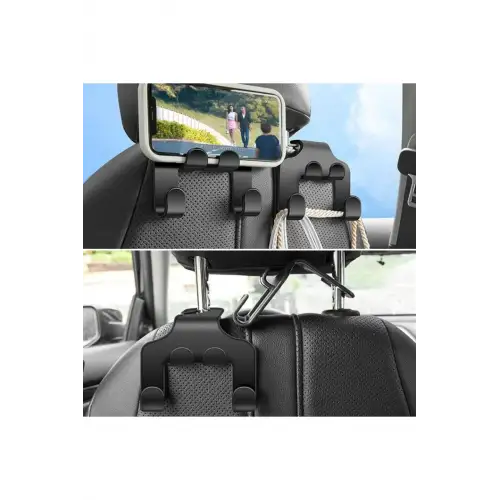 Araç Koltuk Arkasına Takılabilen Çanta Poşet Telefon Tutucu ve Düzenleyici Plastik Askı 1 Adet