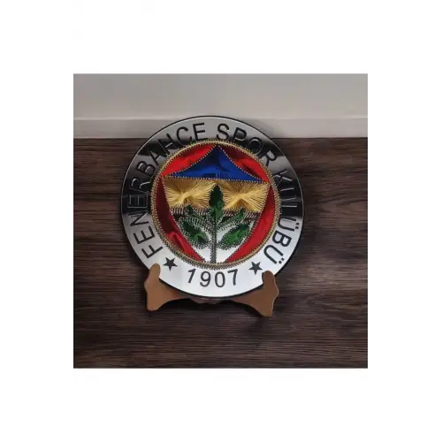 El Yapımı Filografi Taraftar Logo | Premium Kalite Malzeme Ile Hazırlanmış Dekoratif 25,5cm Fenerbah