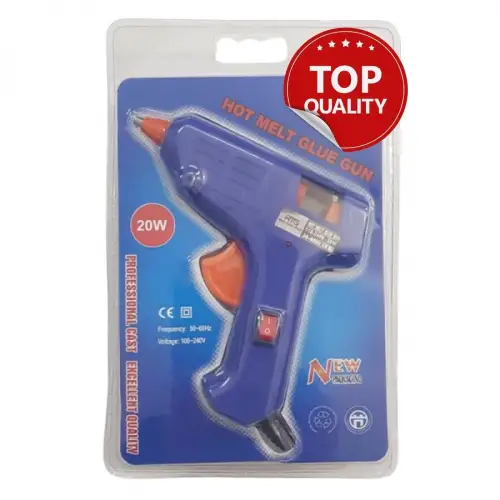 El Tipi Sıcak Silikon Tabancası Anahtarlı Korumalı Hobi Silikon Tetikli 20W