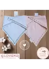 2li Paket Premium %100 Pamuk Ekstra Soft 2 Kat Müslin Bebek Fuları Salya & Mama Önlüğü 3 Çıtçıtlı