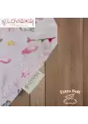 2li Paket Premium %100 Pamuk Ekstra Soft 2 Kat Müslin Bebek Fuları Salya & Mama Önlüğü 3 Çıtçıtlı - Dream + Pinkone
