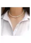 Fashion Bijuteri Inci Kolye 10mm 41 Cm Yeni Sezon Kadın Kolye