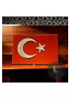 El Yapımı Filografi Türk Bayrağı | Premium Kalite Malzeme ile Hazırlanmış Dekoratif 15cmx22,5cm