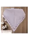 Premium %100 Pamuk Ekstra Soft 2 Kat Müslin Bebek Fuları Salya & Mama Önlüğü 45cm 3 Çıtçıtlı Pinkone