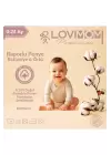 Lovimom %100 Pamuklu Yenidoğan & Bebek Battaniyesi Penye Yumuşak Nefes Alan Kumaş 0-2 Yaş 80x90cm Yıldız