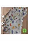 %100 Pamuklu Yenidoğan & Bebek Battaniyesi Penye Yumuşak Nefes Alan Kumaş 0-2 Yaş 80x90cm Safari