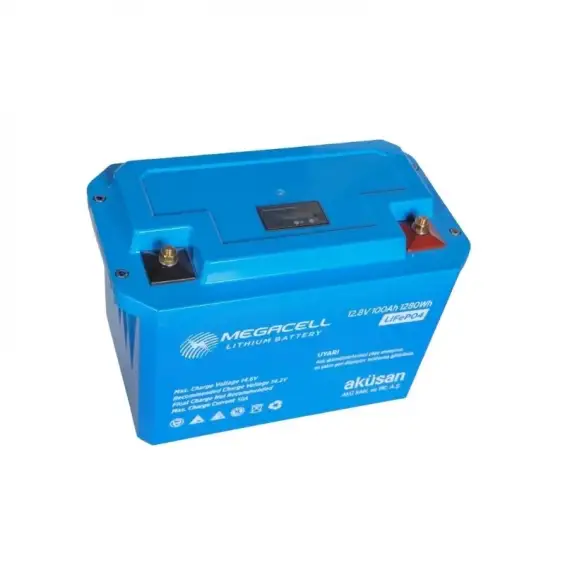 Lityum Akü 12.8V 100Ah 1.28Kwh LiFePo4 Lityum Batarya