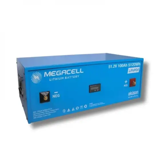 Lityum Akü 51.2V 100Ah 5.12Kwh LiFePo4 Batarya Akü (Haberleşmeli)