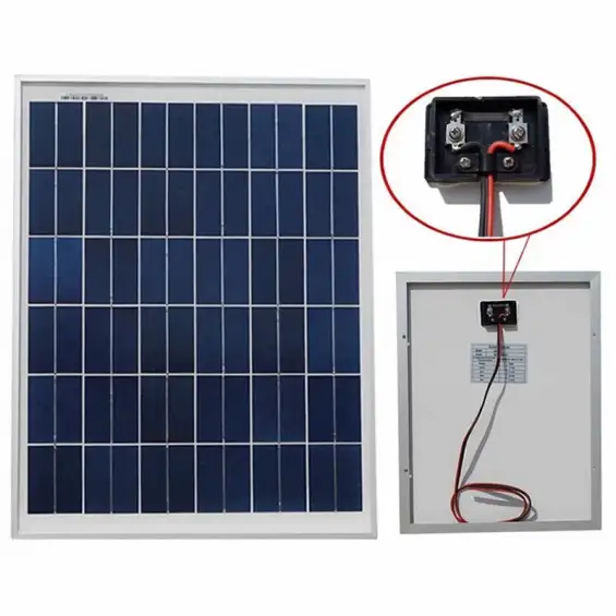 Güneş Paneli 20 Watt Polikristal Solar Panel