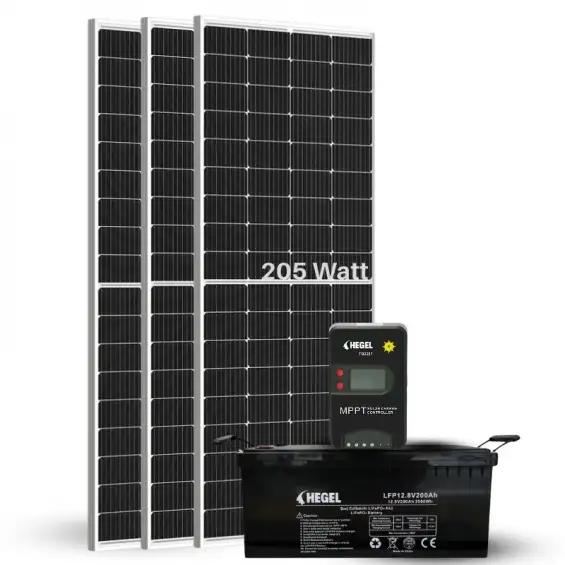3 Panelli Karavan DC Solar Paket - Güneş Enerjili Lityum Akülü Sistem