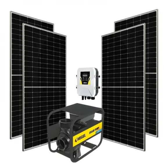 4 adet Güneş Paneli ile Çalışan 110 Volt Salyangoz Yüzey Pompalı Tarımsal Sulama Paketi