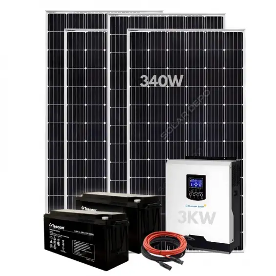 8 KW Günlük Üretim - Karbon Akülü Ekonomik Bağ Evi Güneş Enerjisi Paketi