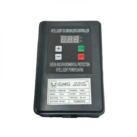 GMG 30 Ton 750W DC Güneş Enerjili Salyangoz Yüzey Pompası - Max.13 Metre - Max.30 Ton Su
