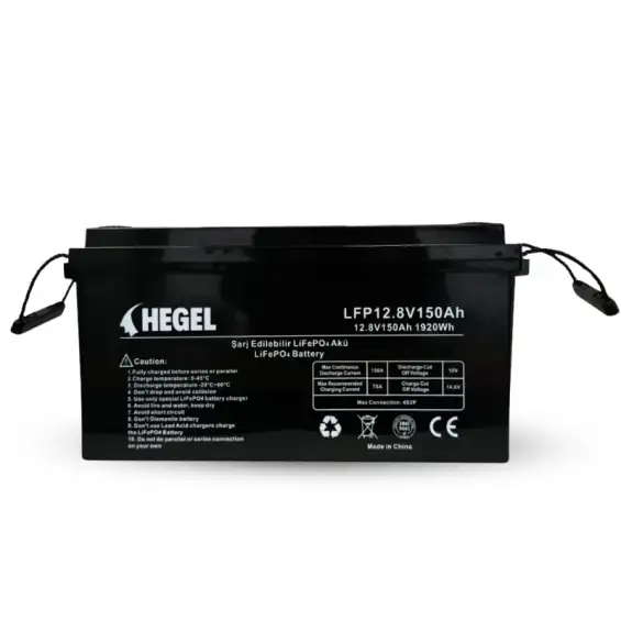 Hegel 12.8V 150Ah Lityum Akü - LiFePo4 Batarya Akü