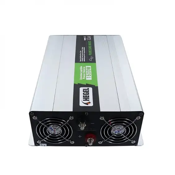 Hegel 1.5KW 1500 Watt 12 Volt Tam Sinüs Karavan İnverteri - Şebekeden Şarjlı
