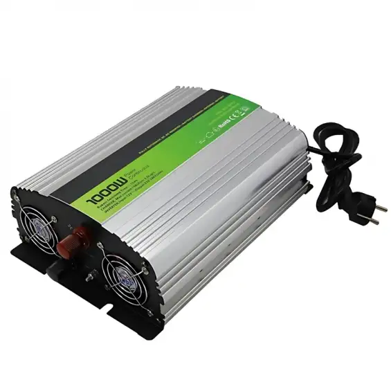 Hegel 1KW 1000 Watt 12 Volt Tam Sinüs Karavan İnverteri - Şebekeden Şarjlı