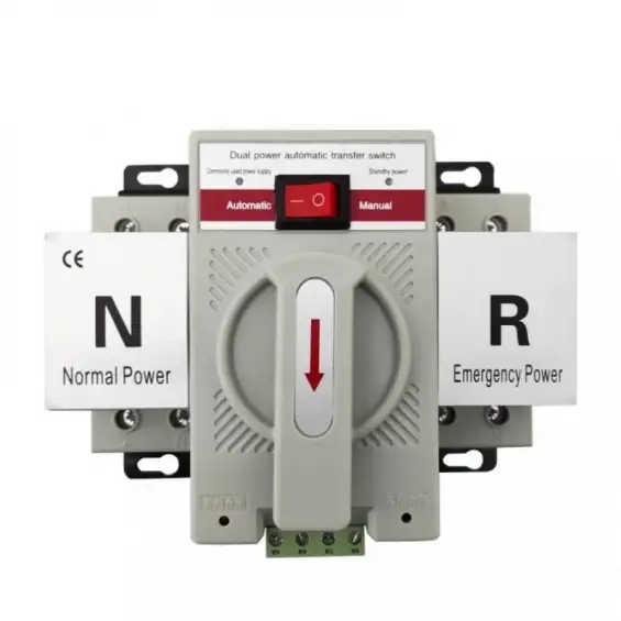 Hegel 63A 220V Monofaze Otomatik-Manuel Transfer Switch