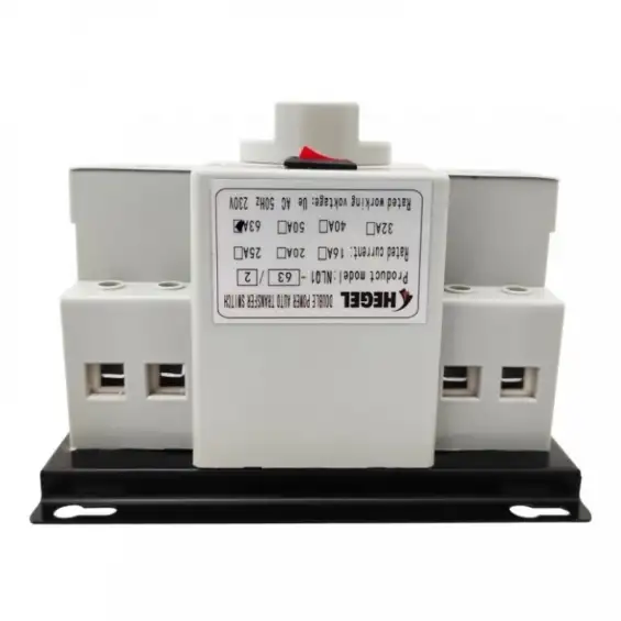 Hegel 63A 220V Monofaze Otomatik-Manuel Transfer Switch