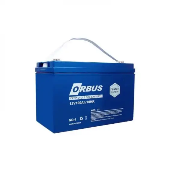 Orbus Jel Akü 100Ah 12V İthal Derin Döngü