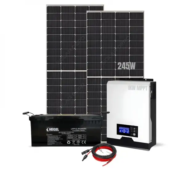 Lityum Akülü Ekonomik Karavan Güneş Enerjisi Paketi - 2.9 KW - 4.4 KW Günlük Üretim - Solar Paket MAX3