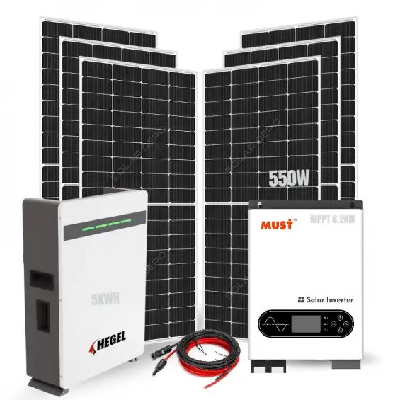 Lityum Akülü Solar Paket - Buzdolabı + TV + Çamaşır Makinesi Çalıştıran Güneş Enerjisi Paketi