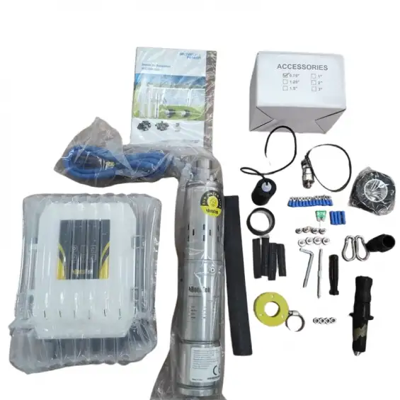 Hegel 96 Volt DC Solar Dalgıç Pompa - Max.90 Metre - Max.7.5 Ton Su