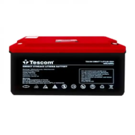Tescom Lityum Akü 12.8V 200Ah 2.56Kwh LiFePo4 Batarya Akü