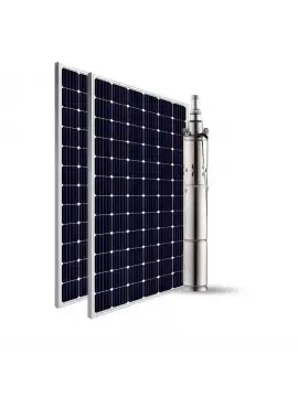 2 Adet Güneş Paneli ile Çalışan GMG 48 Volt Dc Pompalı Sulama Paketi - Max.90 Metre - Max.2 Ton Su