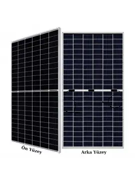 Gazioğlu Solar 375 Watt A+ Half Cut Bifacial Güneş Paneli - Monokristal Solar Panel