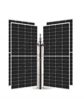 4 Adet Güneş Paneli ile Çalışan GMG 72 Volt Dc Pompalı Sulama Paketi - Max.120 Metre - Max.2 Ton Su