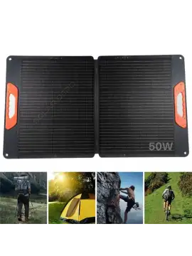 Hegel 50 Watt Portatif Güneş Paneli - Kamp Trekking ve Acil Durumlar İçin İdeal