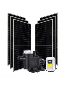 6 adet Güneş Paneli ile Çalışan Hegel 1200 Watt Solar Havuz Pompası