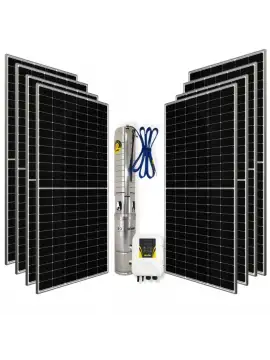 8 Adet 550W Güneş Paneli ile Çalışan Hegel 2200 Watt DC-AC Max.200 Metre Pompa Paketi