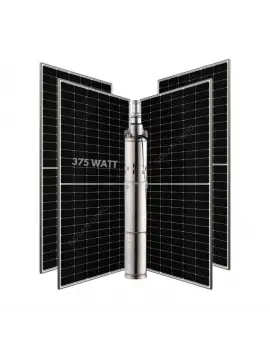 4 adet Güneş Paneli ile Çalışan 48 Volt Sulama Paketi - Max.90 Metre - Max.2m³ Su