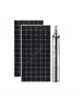 2 adet Güneş Paneli ile Çalışan 60 Volt Sulama Paketi - Max.110 Metre - Max.2m³ Su