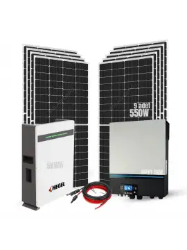 Klima Çalıştıran Hibrit Solar Paket - Klima için Güneş Paneli Seti